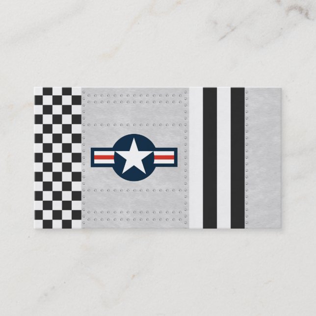 Tarjeta De Visita Escuela De Vuelo O Campo De Aviación (Anverso)