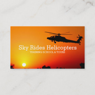 Tarjeta De Visita Escuela de vuelo Tours de entrenamiento de pilotos