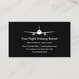 Tarjeta De Visita Escuela piloto de formación de vuelo