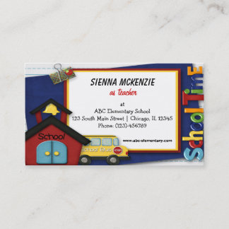 Tarjeta De Visita Escuela primaria de profesores