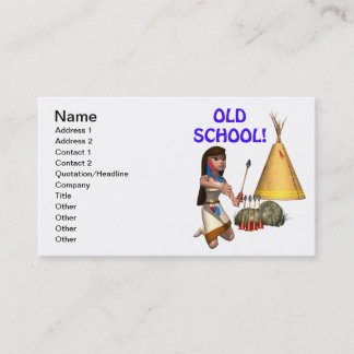 Tarjeta De Visita Escuela vieja