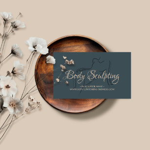 Tarjeta De Visita Esculpir cuerpo contorneando mujer spa antes que m