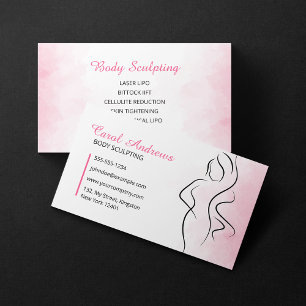 Tarjeta De Visita Esculpir cuerpo rosado cuerpo de belleza cuerpo de