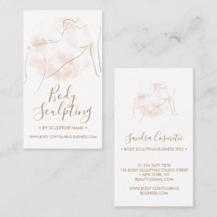 Tarjeta De Visita Escultor corporal contorneado bronceado spa