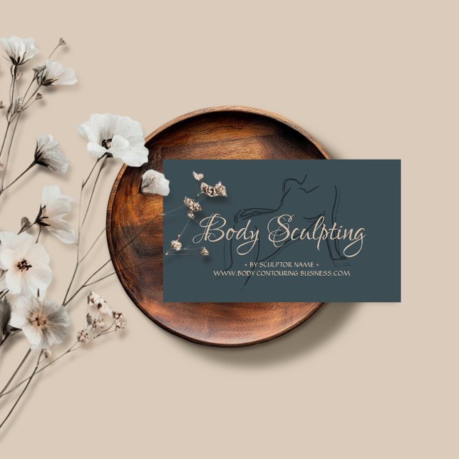 Tarjeta De Visita escultor de cuerpo marino contorneado esteticista  (Subido por el creador)