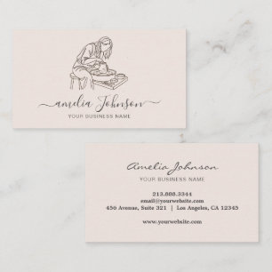 Tarjeta De Visita Escultor Hecho a Mano Elegante y Artista Cerámico