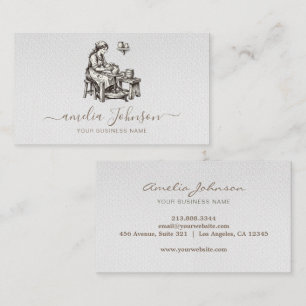 Tarjeta De Visita Escultor Hecho a Mano Elegante y Artista Cerámico