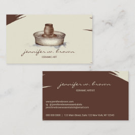 Tarjeta De Visita Escultura de la herramienta de cerámica de artesan