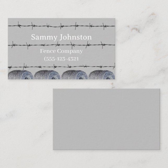 Tarjeta De Visita Esgrima con cable de barras (Anverso / Reverso)