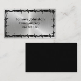 Tarjeta De Visita Esgrima con cable de barras