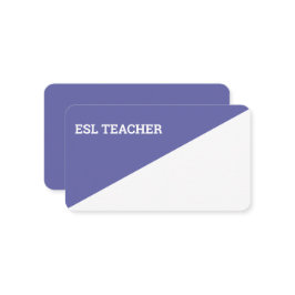 Tarjeta De Visita Esl Teacher