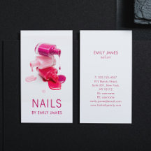 Esmalte de uñas rosa artista de uñas moderno