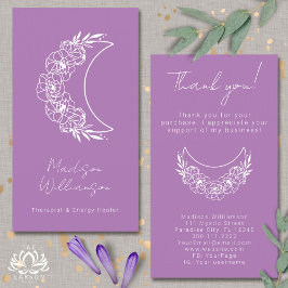 Tarjeta De Visita Esoteric Psychic Moderno Photo Customer Gracias