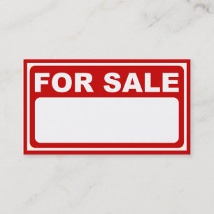 Tarjeta De Visita espacio en blanco para la muestra de la venta