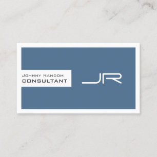 Tarjeta De Visita Espacio enmarcado moderno con logotipo y código Q