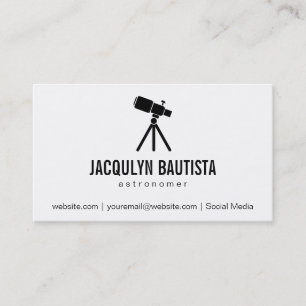 Tarjeta De Visita Espacio   Estelar (telescopio II)