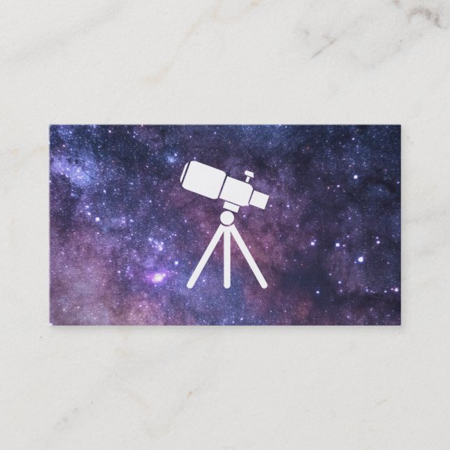 Tarjeta De Visita Espacio | Estelar (telescopio III) (Anverso)