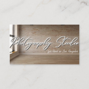 Tarjeta De Visita Espacio para alquilar en estudio de fotografía
