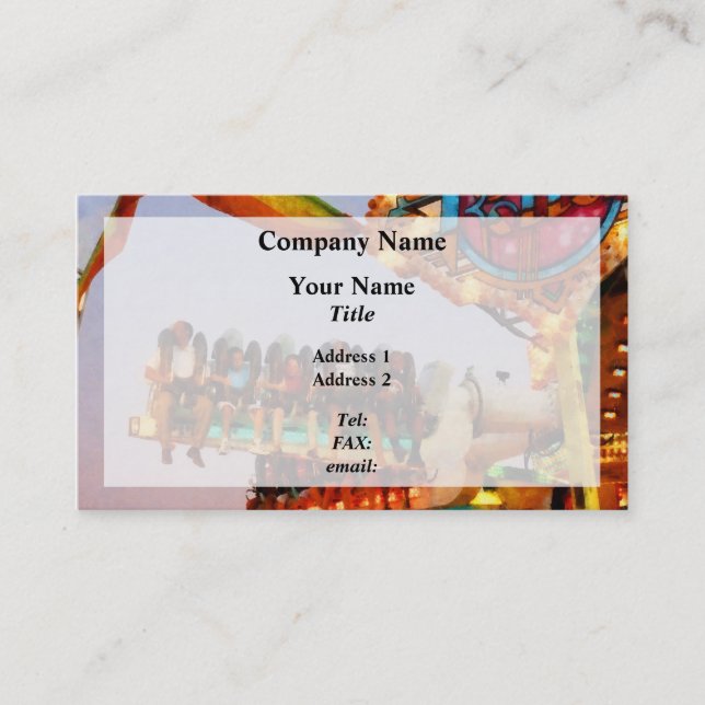 Tarjeta De Visita Espacio Racer Closeup (Anverso)