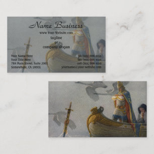 Tarjeta De Visita Espada en mano: El joven rey Arturo por N.C. Wyeth