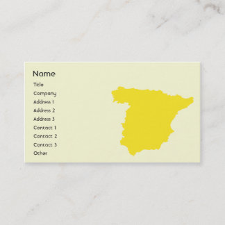 Tarjeta De Visita España - negocio