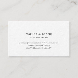 Tarjeta De Visita Especial elegante elegante y elegante de primera c