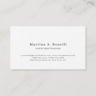 Tarjeta De Visita Especial elegante elegante y elegante de primera c
