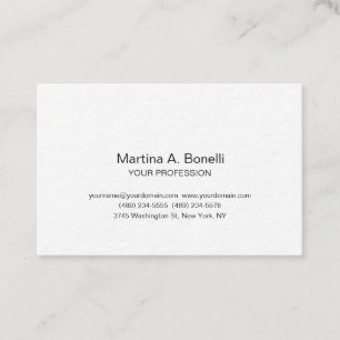 Tarjeta De Visita Especial elegante elegante y elegante de primera c