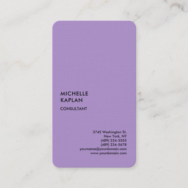 Tarjeta De Visita Especial exclusivo profesional único (Anverso)