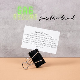 Tarjeta De Visita Especialista divertida en exceso de pensamiento