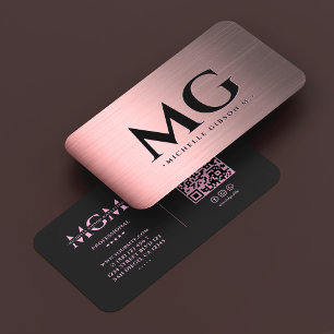 Tarjeta De Visita Especialista en Belleza Estética Marketing Rosa Ne