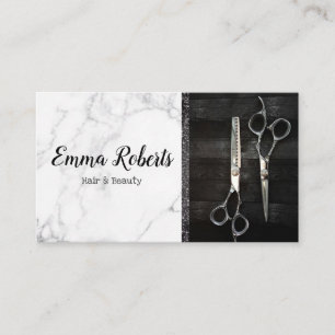 Tarjeta De Visita Especialista en cabello y belleza Salón Peluquero