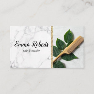 Tarjeta De Visita Especialista en cabello y belleza Salón Peluquero