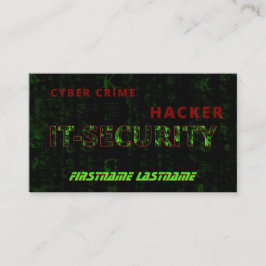 Tarjeta De Visita Especialista en ciberseguridad en delitos informát