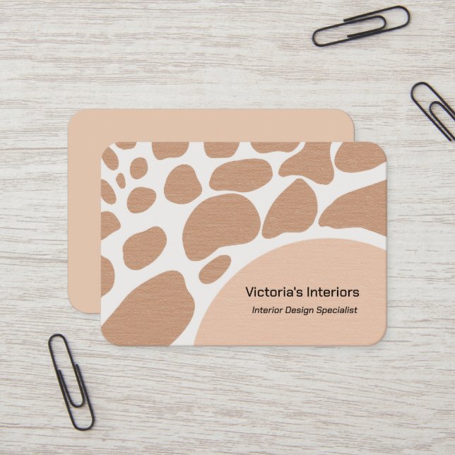 Tarjeta De Visita Especialista en diseño interior (Anverso/Reverso In Situ)