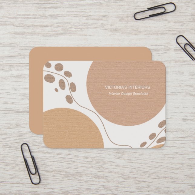 Tarjeta De Visita Especialista en diseño interior (Anverso/Reverso In Situ)