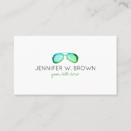 Tarjeta De Visita Especialista en gafas Gafas Espectáculos verde