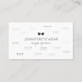 Tarjeta De Visita Especialista en gafas Gafas gris