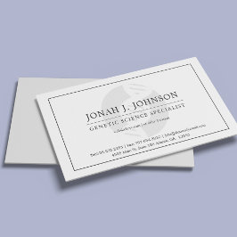 Tarjeta De Visita Especialista en genética | Gene mínimo|Símbolo de