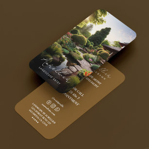 Tarjeta De Visita Especialista en Jardines Naturales Artista del Pai