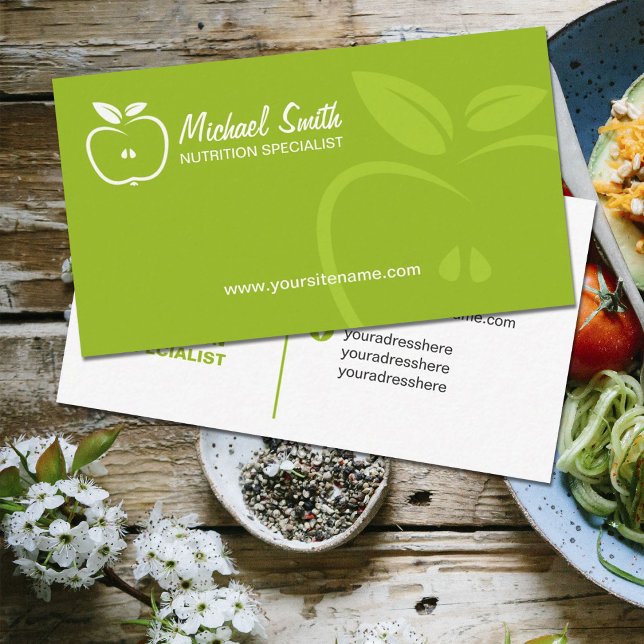Tarjeta De Visita Especialista en nutrición (Subido por el creador)