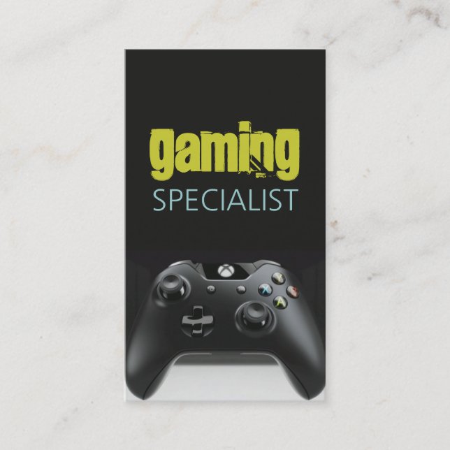 Tarjeta De Visita Especialista en videojuegos (Anverso)