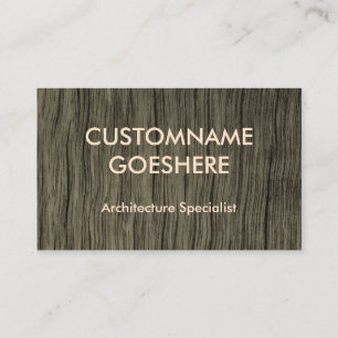 Tarjeta de visita especializada en arquitectura bá