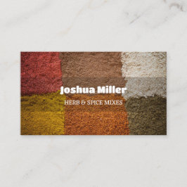 Tarjeta De Visita Especias de hierbas mixtas