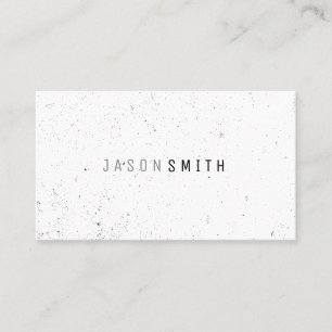 Tarjeta De Visita Especkled simple (negro / blanco)