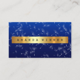 Tarjeta De Visita Espectacular Dandelion Confetti Blue Marine Vip