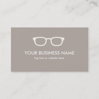 Tarjeta de visita espectacular de las gafas