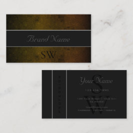 Tarjeta De Visita Espectacular patrón de serpientes amarillas oscura