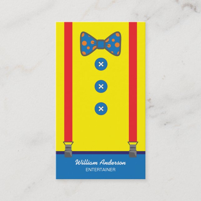 Tarjeta De Visita Espectador Fiesta de payasos (Anverso)