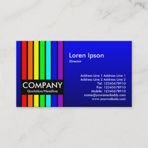 Tarjeta De Visita Espectro - azul sombreado